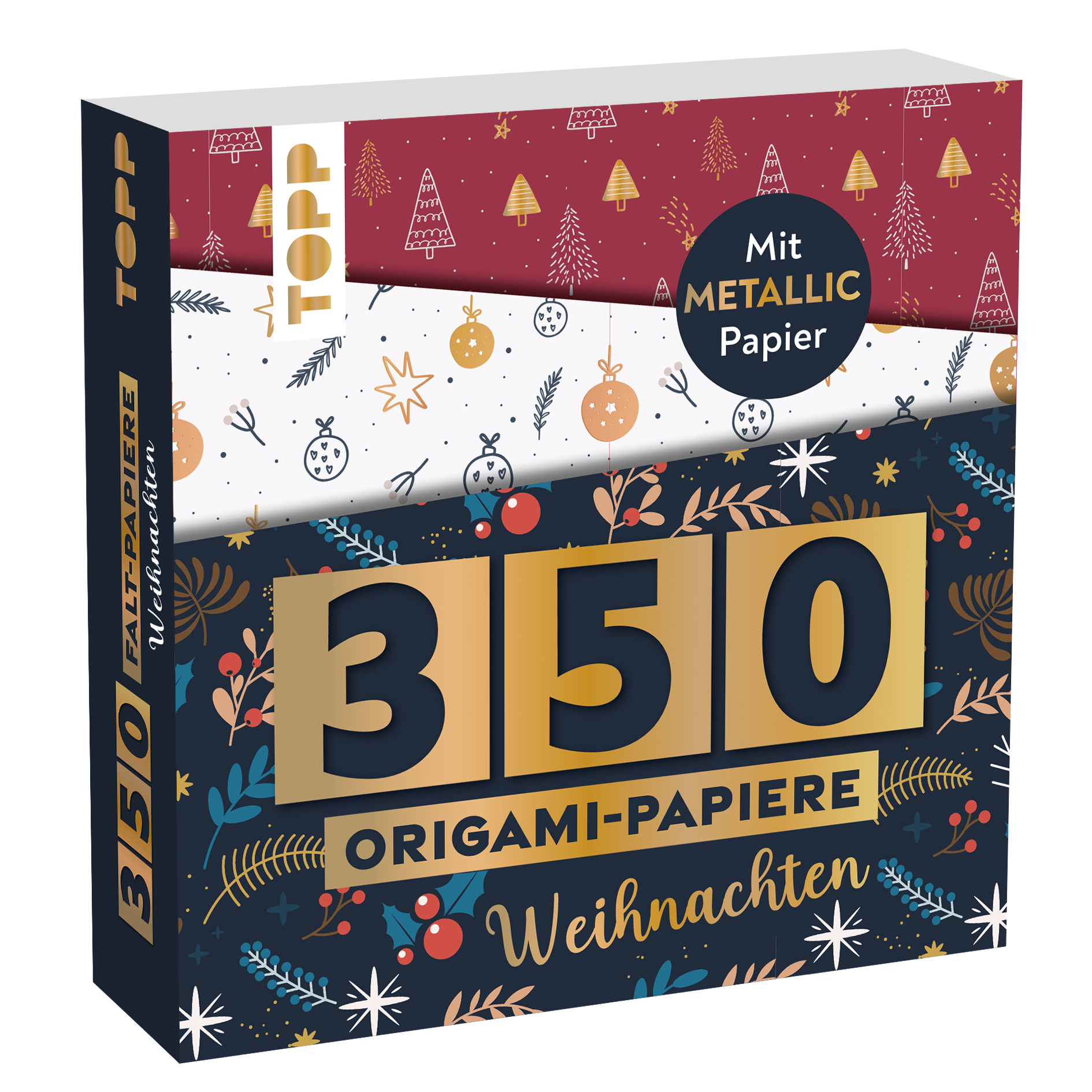 350 Origami-Papiere - Weihnachten